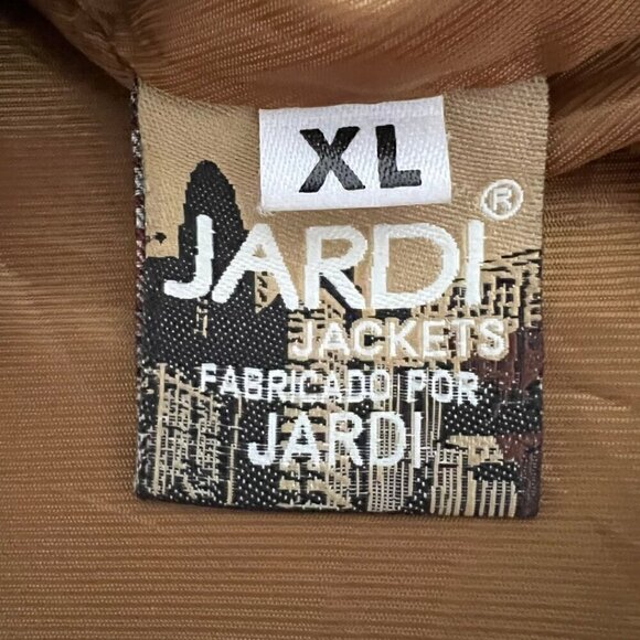 VTG Jardi Brown Distressed Italian Genuine Leather Jacket - Picture 6 of 6